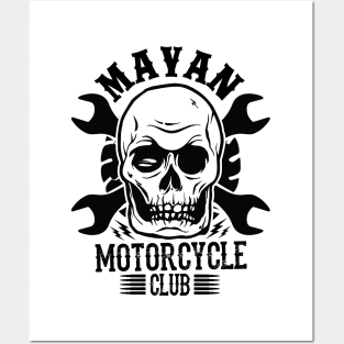 Mayan motorcycle club Posters and Art